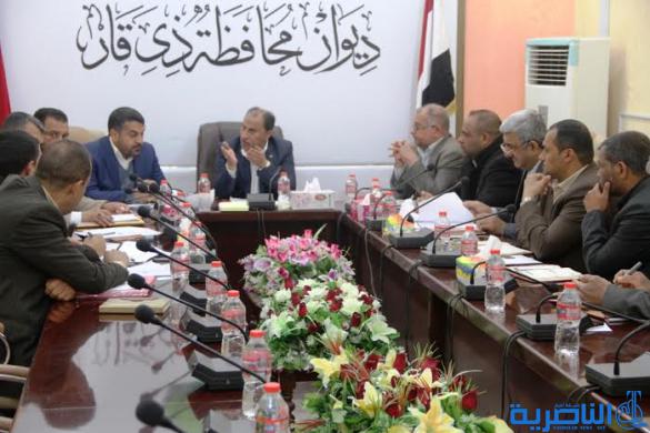محافظ ذي قار يتراس اجتماع غرفة عمليات الطاقة ويؤكد متابعة اجراء ات تنصيب محطتين متنقلتين في شمال الناصرية