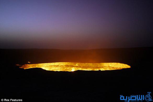 شاهد بوابة جهنم في تركمنستان