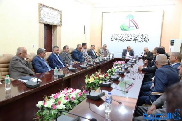 محافظ ذي قار يلتقي بممثلي نقابة المعلمين ويؤكد على اهمية توفير كافة سبيل الدعم للارتقاء بالواقع التعليمي  