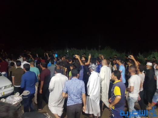  العشرات يتظاهرون ضد خصخصة الكهرباء في الرفاعي -تقرير مصور-