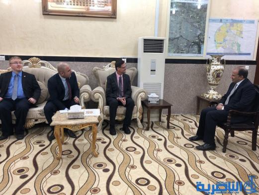 السفير الكندي يبدي رغبة بلاده بالاستثمار في ذي قار 