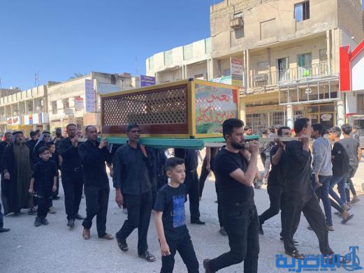 بالصور:مسجد الشيخ عباس الكبير في الناصرية يقيم مجلس عزاء في ذكرى شهادة الامام الكاظم عليه السلام 