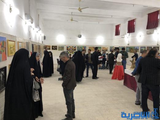التربية تقيم معرضها السنوي لاعمال مشرفي ومعلمي الفنية في ذي قار