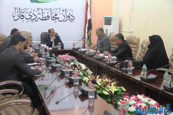 محافظ ذي قار يتراس اجتماع اللجنة العليا لتوزيع الاراضي ويعلن عن قرب توزيع وجبة جديدة في الشطرة والغراف والناصرية ومناطق اخرى