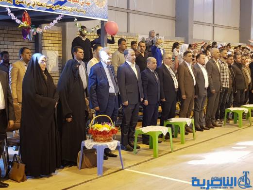 محافظ ذي قار يفتتح قاعة النشاط الرياضي بعد تأهيلها من قبل اليونيسيف
