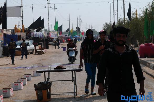بالصور: وصول طلائع زوار محافظات الجنوبية وزائرين الاجانب الى محافظة ذي قار