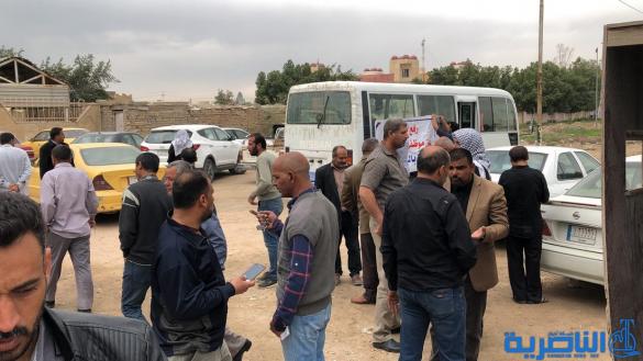 اعتصام موظفي الري والبزل في ذي قار يدخل يومه الخامس