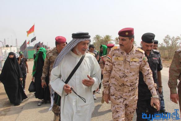 بعدسة شبكة اخبار الناصرية:صور جوية لجموع الزوار على درب الحسين