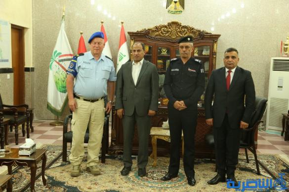 الناصري يبحث مع مسؤول اوربي سبل دعم القوات الامنية في ذي قار