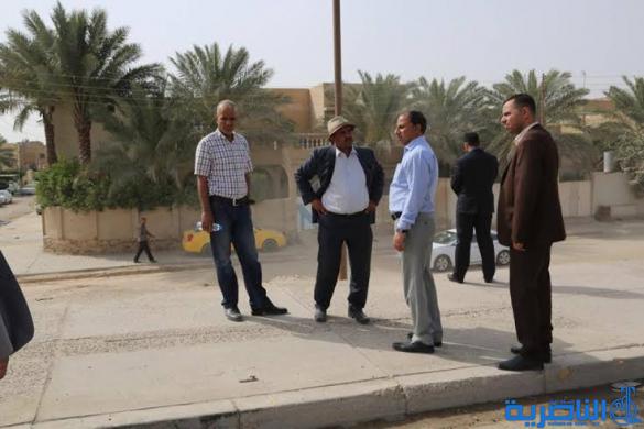 بالصور : محافظ ذي قار يعلن عن قرب الانتهاء من اعمال تاهيل جسر المرور السريع الكونكريتي ، ويوجه باكساء وتاهيل مقتربات الجسر