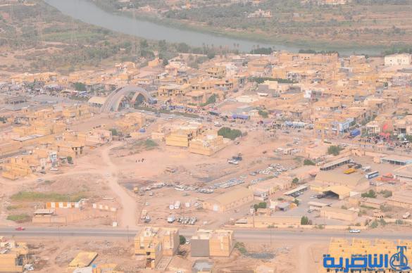 بعدسة شبكة اخبار الناصرية:صور جوية لجموع الزوار على درب الحسين