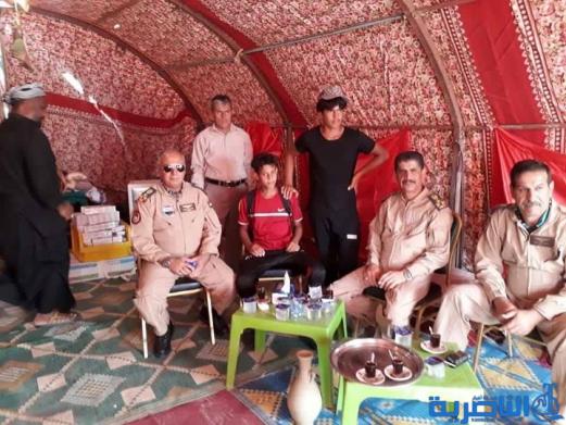 بالصور:موكب حسيني لقاعدة الامام علي الجوية خدمة لزوار الاربعين 