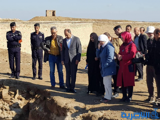 الناصري يتفقد موقع عمل البعثة الامريكية في مدينة اور الاثرية ويدعو وزارة الثقافة لدعم البعثات التنقيبية
