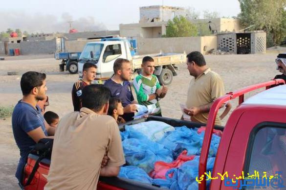 جمعية التضامن الاسلامي في الناصرية توزع المساعدات الانسانية على نازحي المناطق الساخنة - تقرير مصور - 