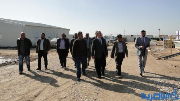 رجال اعمال ذي قار تلتقي مدير دائرة الاسكان وتتجول في موقع المجمع السكني للموظفين 