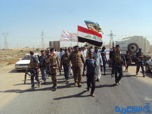 ذوو سبايكر يتظاهرون مجددا ويهددون باقتحام سجن  الناصرية الاصلاحي – تقرير مصور -