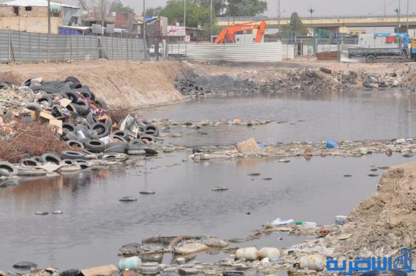 بلدية الناصرية تزيل مخلفات مشروع إبراهيم الخليل - تقرير مصور -