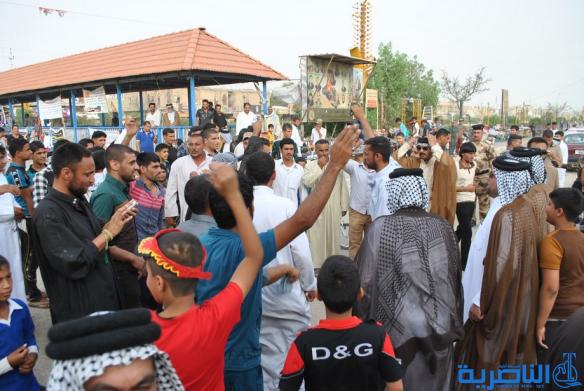 العشرات من ابناء الشطرة يتظاهرون تأييدا للجيش العراقي  -تقرير مصور-