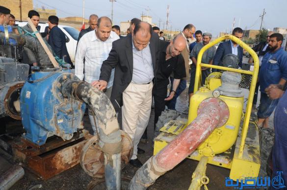 محافظ ذي قار:غرفة العمليات استكملت سحب مياه الامطار في عدة مناطق من المحافظة وتواصل عملها على مدار الساعة في مناطق اخرى – تقرير مصور -