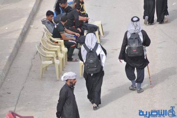 بالصور:الناصرية تستقبل وفود زائري أربعينية الإمام الحسين عليه السلام