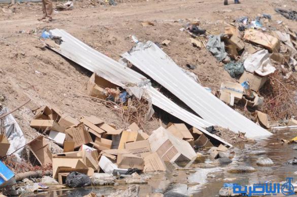 بلدية الناصرية تزيل مخلفات مشروع إبراهيم الخليل - تقرير مصور -