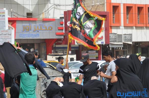 بالصور : ذي قار تتوشح بالسواد وتعلن الحداد في ذكرى عاشوراء