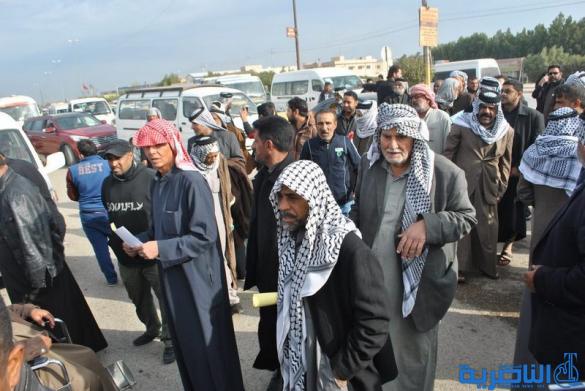 العشرات يتظاهرون في الناصرية احتجاجا على قطع اعانات الحماية الاجتماعية