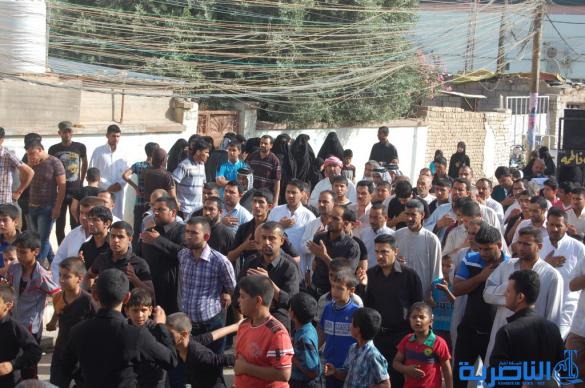 قلعة سكر تحيي ذكرى شهادة الامام الكاظم ( عليه السلام ) بتشييع رمزي - تقرير مصور -