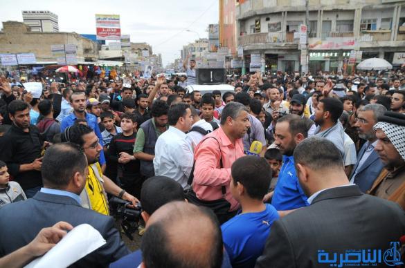 أنصار الصدر يتظاهرون وسط الناصرية رفضا لتصريحات المالكي الأخيرة - تقرير مصور -