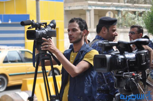  صحافيو ذي قار يتظاهرون لالغاء شرط مسقط الراس في توزيع الاراضي السكنية - تقرير مصور -