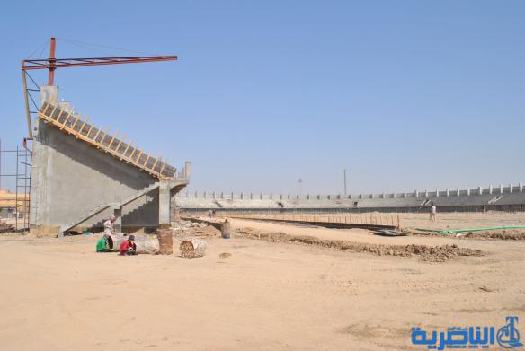 انجاز نسبة 73% من مشروع ملعب الشطرة الكبير –تقرير مصور-