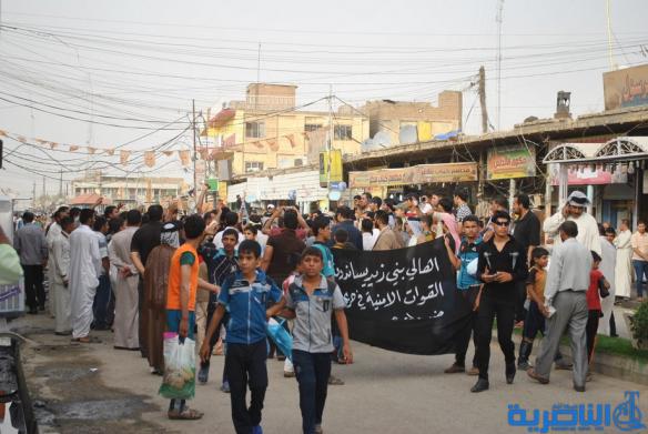 العشرات من ابناء الشطرة يتظاهرون تأييدا للجيش العراقي  -تقرير مصور-
