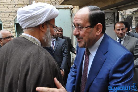 المالكي يزور أية الله الشيخ الناصري في منزله ويبحث معه الشأن العراقي – تقرير مصور -