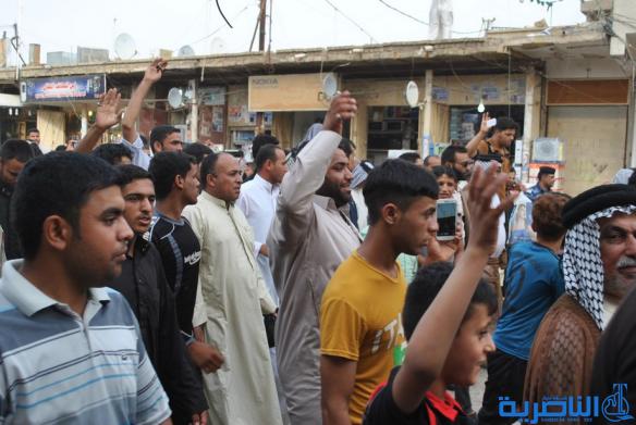 العشرات من ابناء الشطرة يتظاهرون تأييدا للجيش العراقي  -تقرير مصور-