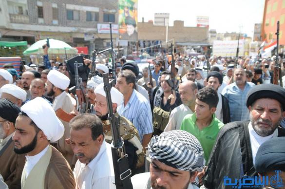طلبة الحوزة العلمية في الناصرية ينظمون مسيرة حاشدة ويشكلون فوجا للدفاع عن المقدسات – تقرير مصور -
