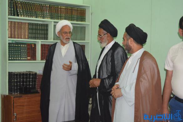 بالصور : وفود عشائرية ودينية وسياسية تتوافد على مكتب اية الله الناصري استنكارا للاعتداء الاثم على مكتبه
