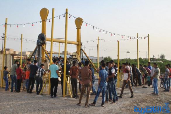 التقرير المصور عن اول ايام عيد الفطر المبارك في مدينة العاب الشطرة