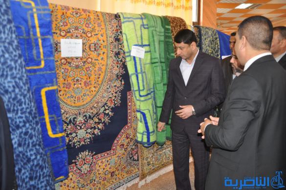  اقامة المعرض الاول للنسيج على قاعة مجلس محافظة ذي قار