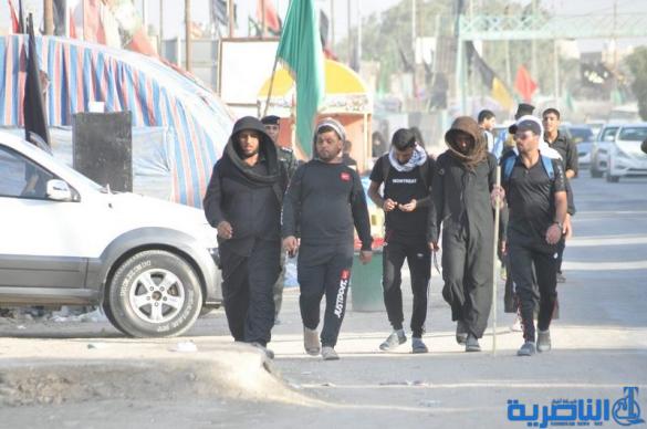 بالصور: وصول طلائع زوار محافظات الجنوبية وزائرين الاجانب الى محافظة ذي قار