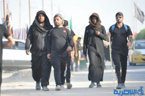 بالصور: وصول طلائع زوار محافظات الجنوبية وزائرين الاجانب الى محافظة ذي قار