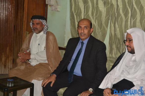 بالصور : وفود عشائرية ودينية وسياسية تتوافد على مكتب اية الله الناصري استنكارا للاعتداء الاثم على مكتبه