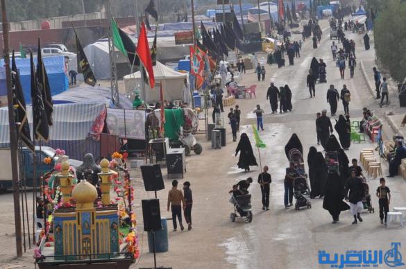 بالصور:الناصرية تستقبل وفود زائري أربعينية الإمام الحسين عليه السلام
