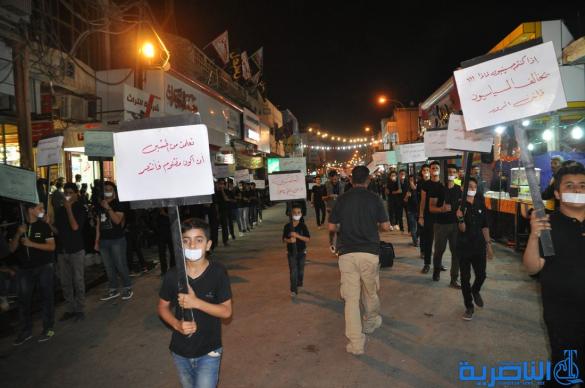بالصور:الناصرية تحيي ذكرى ليلة العاشر من محرم الحرام 