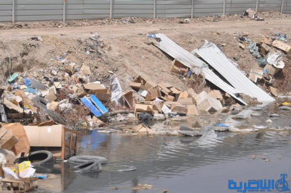 بلدية الناصرية تزيل مخلفات مشروع إبراهيم الخليل - تقرير مصور -