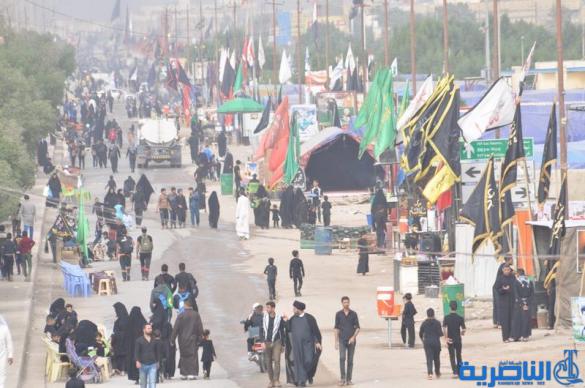 بالصور:الناصرية تستقبل وفود زائري أربعينية الإمام الحسين عليه السلام