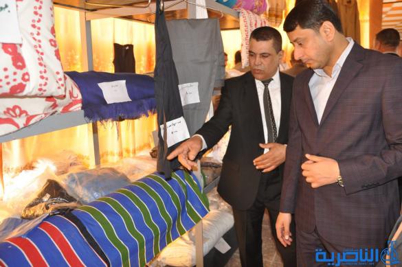  اقامة المعرض الاول للنسيج على قاعة مجلس محافظة ذي قار