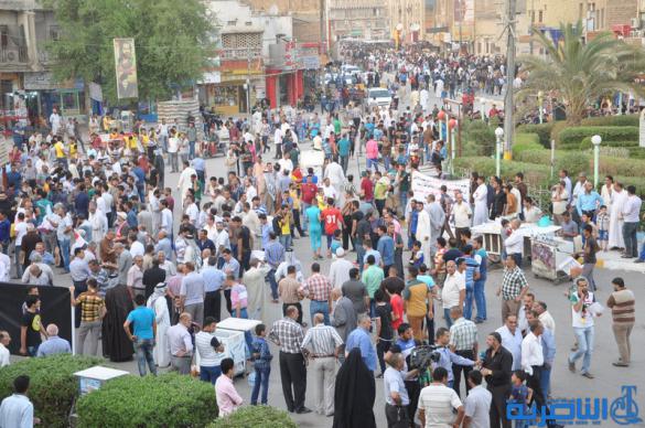 تظاهرات الناصرية تدعو ل