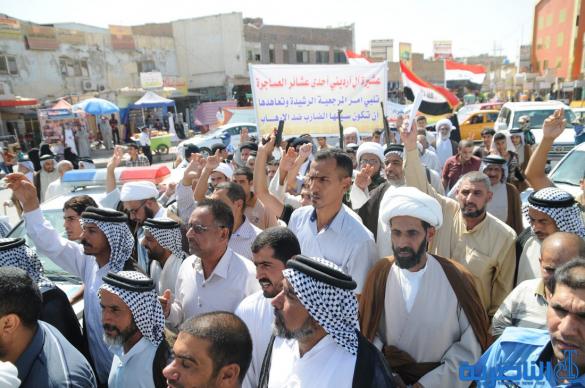 طلبة الحوزة العلمية في الناصرية ينظمون مسيرة حاشدة ويشكلون فوجا للدفاع عن المقدسات – تقرير مصور -
