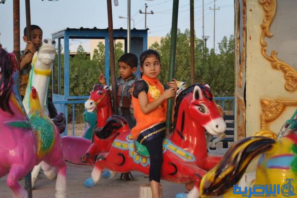 التقرير المصور عن اول ايام عيد الفطر المبارك في مدينة العاب الشطرة