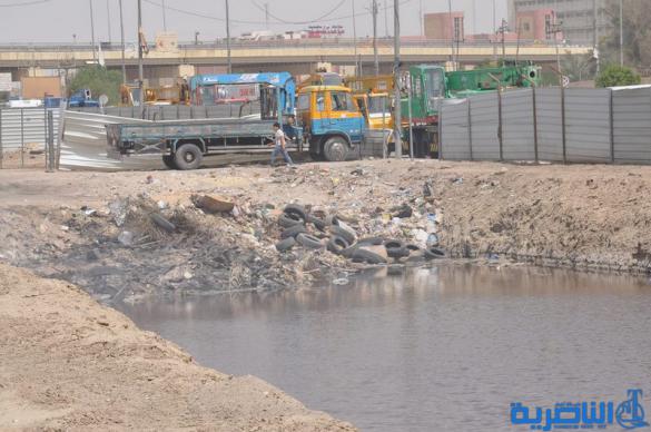 بلدية الناصرية تزيل مخلفات مشروع إبراهيم الخليل - تقرير مصور -